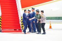 Panglima TNI Sambut Kedatangan Presiden RI Selesai Kunker Ke Tiga Negara ASEAN