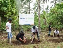 BRI tanam bibit duren dan alpukat