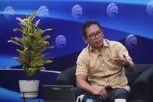Yadi Hendriana dalam Dialog Forum Merdeka Barat 9 (FMB9) dengan tema &lsquo;Perpres Publisher Rights untuk Siapa?&rsquo;, Jumat (1/3).