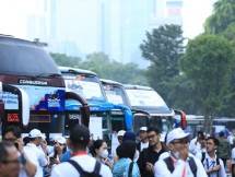 BRI saat mengantarkan pemudik ketujuan masing-masing