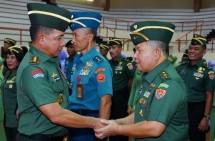 Panglima Jenderal TNI Agus Subiyanto Terima Laporan Korps Kenaikan Pangkat 75 Perwira Tinggi TNI