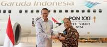 Maskapai GIA Resmi Jadi Official Airline Komite Olahraga Nasional Indonesia 