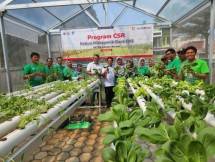 Bank DKI Resmikan Kebun Hidroponik di Ruang Publik Terpadu Ramah Anak (RPTRA) Cibubur