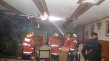 Salah satu ruang DPR terbakar (foto-Tribunnews.com)