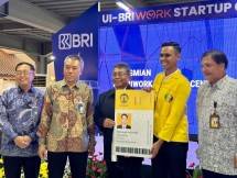 Peresmian BRI Work dihadiri Direktur Retail Funding & Distribution Andrijanto, Wakil Rektor Bidang Sumber Daya Manusia dan Aset Universitas Indonesia Prof. Ari Kuncoro , SE, MA, PhD. serta Regional CEO BRI Jakarta 2 Suyitno.