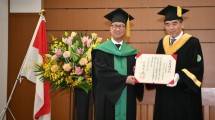 Menteri Perindustrian Agus Gumiwang Kartasasmita bersama President Hiroshima University, Profesor Mitsuo Ochi