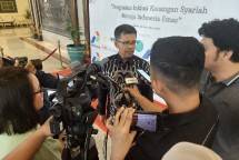 Direktur DEKS Bank Indonesia (BI) Rifki Ismal dalam forum Simposium Keuangan dan Ekonomi Syariah yang diselenggarakan Forum Jurnalis Wakaf dan Zakat Indonesia (Forjukafi) 