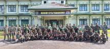 Dandim 1715/Yahukimo Selenggarakan Upacara Kenaikan Pangkat Anggota Kodim 1715/Yahukimo