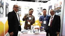 Stan peserta yang berada dalam Paviliun Indonesia&nbsp;pada pameran International Construction Week (ICW) & BuildXpo Malaysia 2024