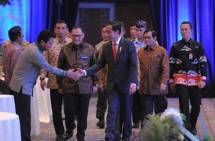 Presiden Jokowi dan Gubernur BI Pertemuan Tahunan BI Tahun 2017, di Jakarta Selasa (28/11 (Foto: Humas/Jay)