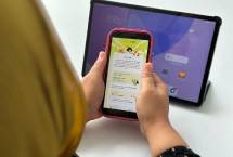 Ilustrasi mobile banking BNI
