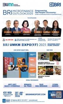 BRI UMKM EXPO(RT) & Microfinance Outlook 2025 Digelar 30 Januari - 2 Februari di ICE BSD