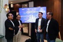 (Dari kiri ke kanan) VP Corporate Communication Telkom Andri Herawan Sasoko, CEO BigBox AI Agus Laksono, Direktur Digital Business Telkom Muhamad Fajrin Rasyid, dan EVP Digital Business & Technology Telkom Komang Budi Aryasa.