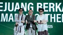 Ki-Ka: Armand Maulana - Penyanyi, Harman Subakat - Group CEO of ParagonCorp, dan Kunto Aji - Penulis Lagu dalam acara Ramadan Gathering #PejuangBerkahf 2025