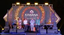 CEO & Founder PT Jababeka Tbk, Setyono Djuandi Darmono saat merayakan Anniversary ke-4 Kawana Golf Residence