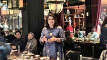 Lea Indra, Head of Public and Government Affairs, Signify Indonesia dalam pertemuan media di Jakarta.