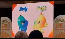 Yakult Indonesia meluncurkan karakter Gogo dan Mody berbarengan dengan peluncuran varian baru rasa mangga.