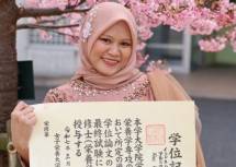 Almi Alfarghiani Casbana&mdash;salah satu penerima Beasiswa Ajinomoto tahun ajaran 2022. 
