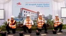 Prosesi groundbreaking gedung baru entitas anak MDLA