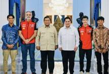 Juara Dunia MotoGP Marc Marquez Temui Prabowo di Istana Merdeka 