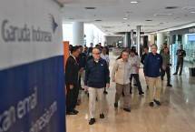 Direktur Utama Garuda Indonesia Glenny Kairupan hadir langsung dalam pertemuan bersama jajaran petinggi perusahaan. 