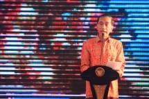 Presiden Jokowi saat perayaan Natal Oikumene di Pontianak, (Foto Setkab)