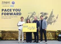 Keterangan foto (dari kiri ke kanan): Wakil Ketua Umum PB PASI Tigor Tanjung, Country Manager Visa Indonesia Vira Widiyasari, Presiden Direktur Maybank Indonesia Steffano Ridwan, Project Director Maybank Marathon Bambang Irawan. 