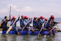 Peserta program Masa Depan Cerah menjalani berbagai aktivitas character building di Jatiluhur, Jawa Barat.