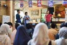 Wakil Menteri Ekonomi Kreatif, Irene Umar, menjadi pembicara dalam acara Selebrasi Narabahasa (Senara) 2026 yang digelar di Omah Martimbang, Jakarta, Sabtu, (7/2/2026).