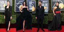Seleb Hollywood Kompak Pakai Baju Hitam Pada Golden Globe 2018