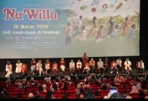 Wakil Menteri Ekonomi Kreatif, Irene Umar, menghadiri konferensi pers film Na Willa di Epicentrum XXI, Jakarta, Selasa (10/03/2026).