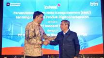 Penandatanganan MoU antara Bank BTN dan Indosat Ooredoo Hutchison