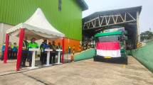 Pelepasan ekspor baja lapis PT Tata Metal Lestari (Foto: Ridwan/Industry.co.id)