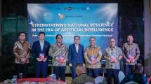 Sejumlah narasumber dalam diskusi bertajuk &ldquo;Peta Jalan AI Indonesia untuk Kedaulatan Digital dan Ketahanan Nasional&rdquo;