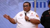 Presiden Konfederasi Serikat Pekerja Seluruh Indonesia (KSPSI) Andi Gani Nena Wea